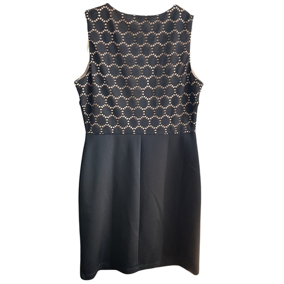 DONNA RICCO NEW YORK Sleeveless Midi Dress Black Size 8 - Picture 3 of 5